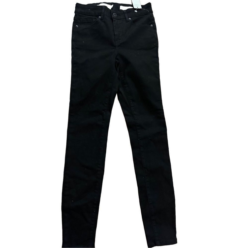 Pilcro Black high rise‎ denim legging jeans sz 26 NEW